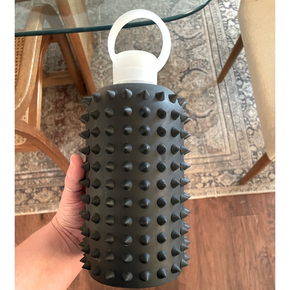 Bkr water bottle black studded